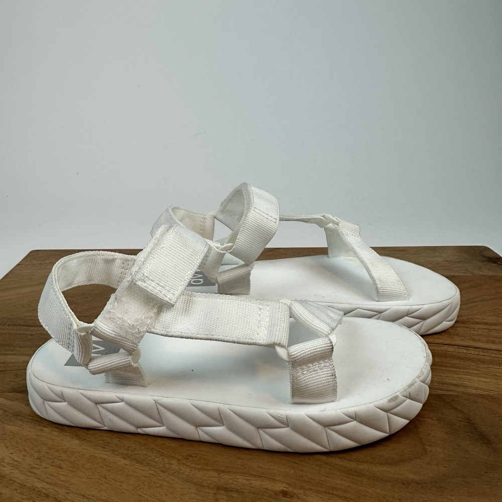 Big Kids Girls Dolce Vita Zaidey‎ White Strappy Casual Comfort Sandals Size 1 Y